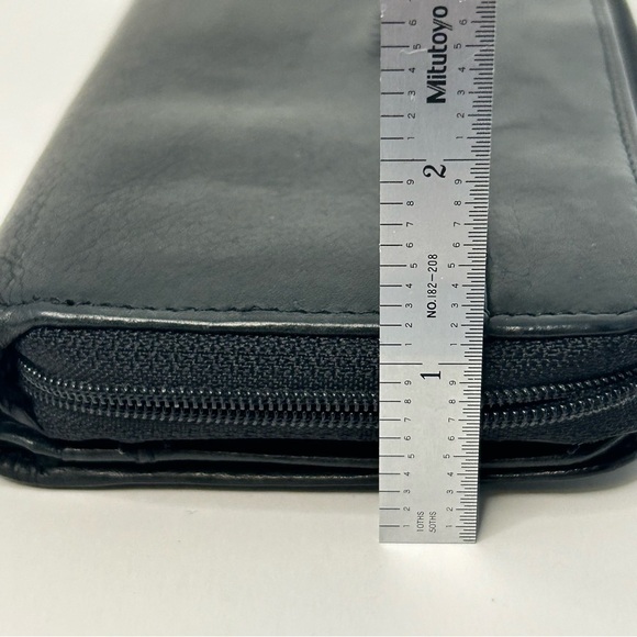 Roots Black Faux Leather Wallet - Picture 10 of 16